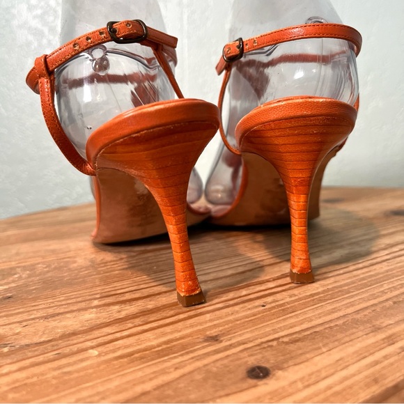 Manolo Blahnik Leather Strappy Thong Low Heels Embellished Sandals 39.5 - Picture 4 of 10